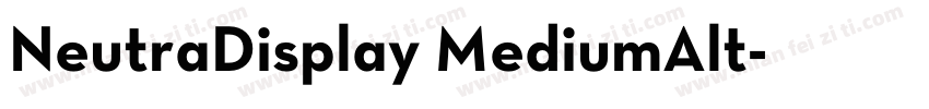 NeutraDisplay MediumAlt字体转换